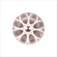 Italian Gray Abstract Semi-Clear 2-Hole Plastic Button - 36L/23mm