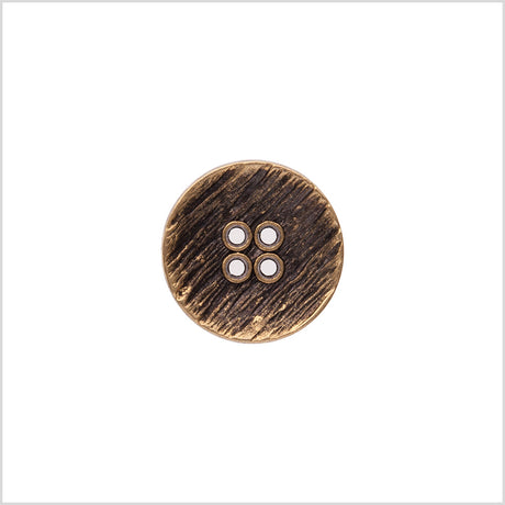 Italian Gold Zamac Embossed Button - 32L/20mm