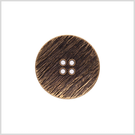 Italian Gold Zamac Embossed Button - 48L/30.5mm