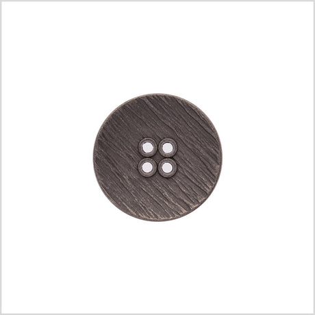 Italian Silver Zamac Embossed Button - 36L/23mm
