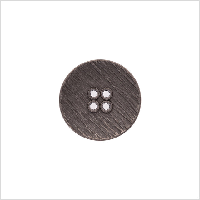 Italian Silver Zamac Embossed Button - 36L/23mm