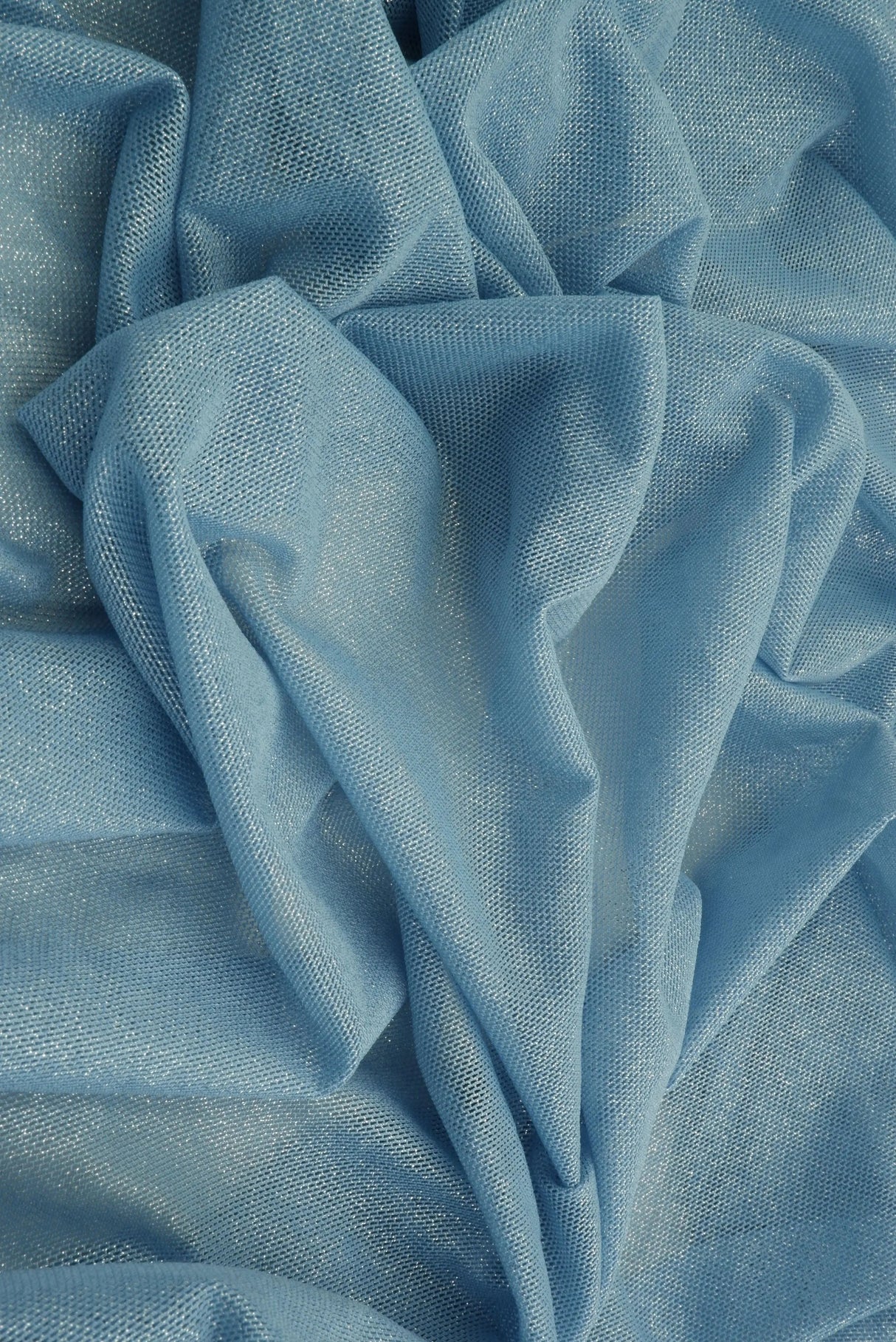 1 Yard Foil Mesh Knit Fabric, 58/60? Wide Polyester Spandex Blend
