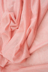 1 Yard Mesh Fabric with Foil Accent 58/60 Inch Wide Lightweight Stretch Polyester Blend