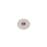 Italian Silver Zamac Shank Back Button - 24L/15mm