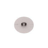 Italian Silver Zamac Shank Back Button - 36L/23mm
