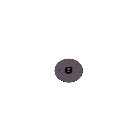 Italian Black Zamac Shank Back Button - 18L/11.5mm