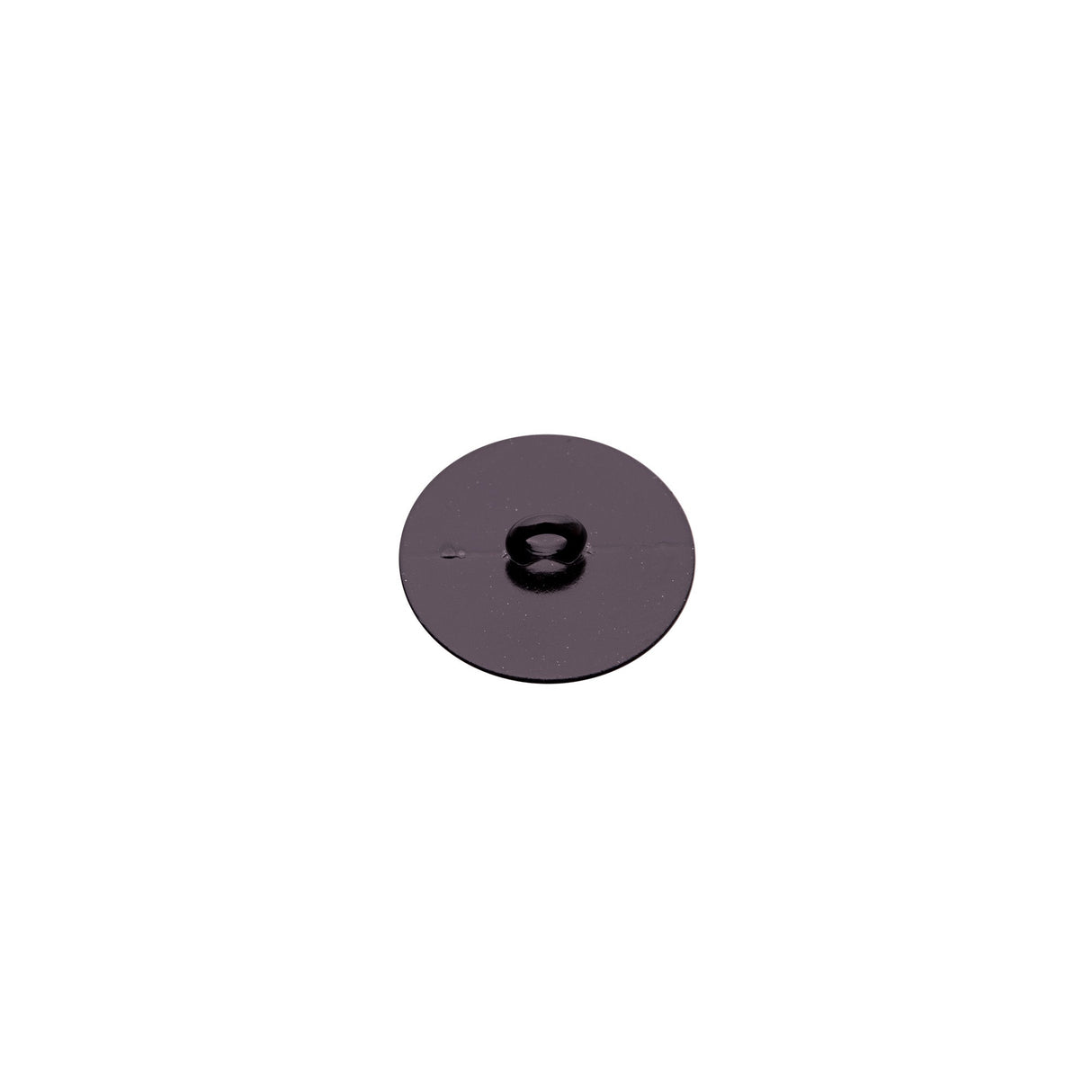 Italian Black Zamac Shank Back Button - 24L/15mm
