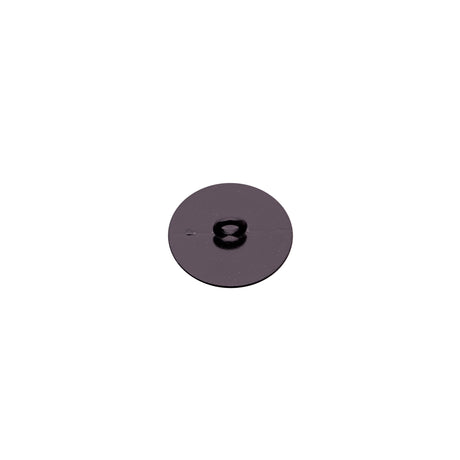 Italian Black Zamac Shank Back Button - 24L/15mm