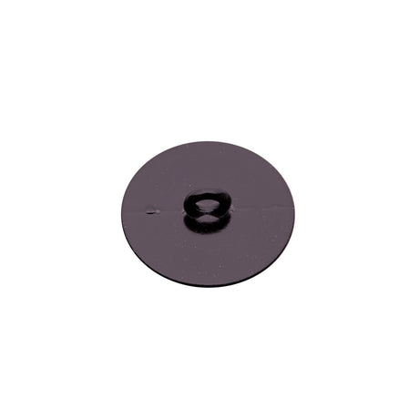Italian Black Zamac Shank Back Button - 36L/23mm