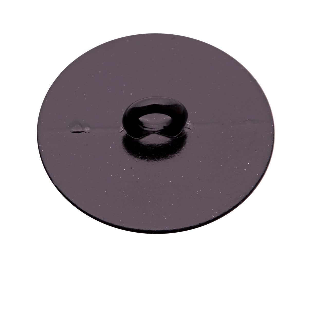 Italian Black Zamac Shank Back Button - 44L/28mm