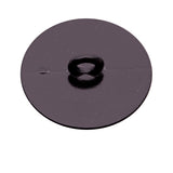 Italian Black Zamac Shank Back Button - 44L/28mm