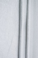 Foil Rib Jersey Knit Off White Silver