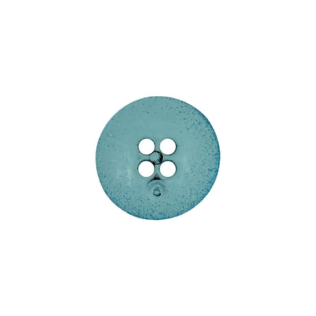 Italian Blue 4-Hole Plastic Button - 24L/15mm
