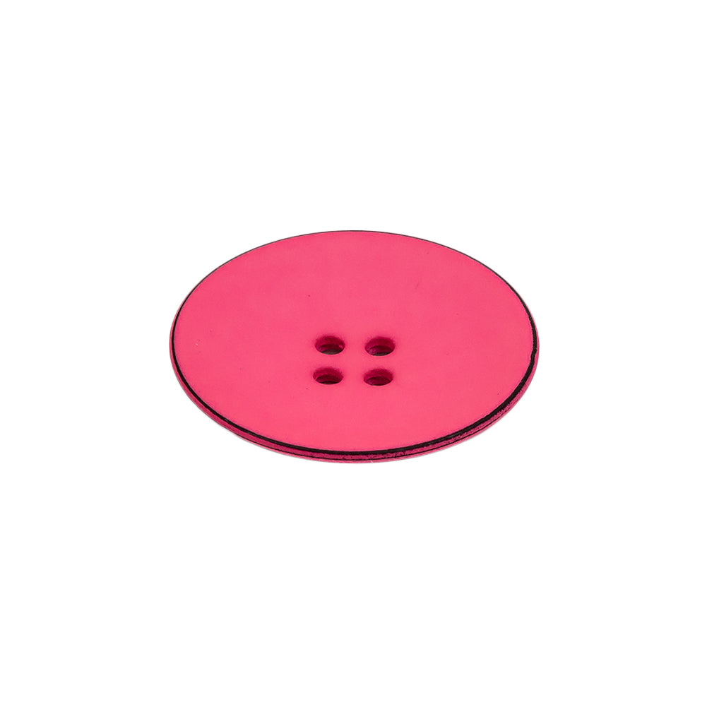 Italian Pink 4-Hole Plastic Button - 36L/23mm