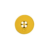 Italian Yellow 4-Hole Plastic Button - 24L/15mm