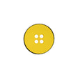 Italian Yellow 4-Hole Plastic Button - 24L/15mm