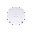 Italian White 4-Hole Plastic Button - 36L/23mm