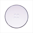 Italian White 4-Hole Plastic Button - 44L/28mm