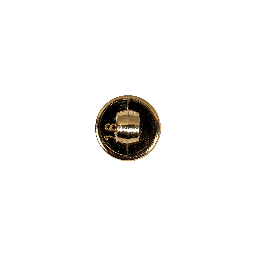 Italian Gold Textured Shank Back Button - 16L/10mm