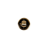 Italian Gold Textured Shank Back Button - 16L/10mm