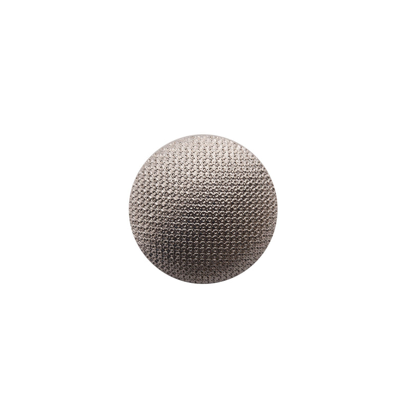 Italian Silver Textured Shank Back Button - 32L/20mm
