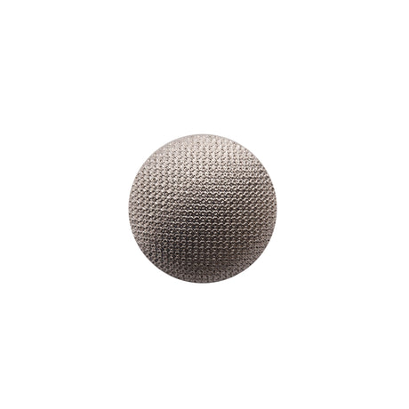 Italian Silver Textured Shank Back Button - 32L/20mm
