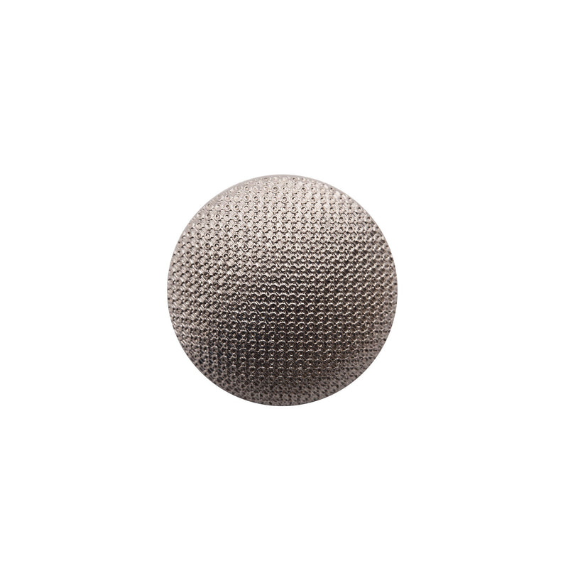 Italian Silver Textured Shank Back Button - 36L/23mm