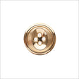 Gold Luminous 4-Hole Button - 36L/23mm