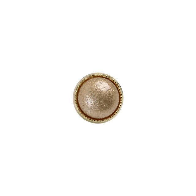 Italian Brown/Gold Shank Back Button - 16L/10mm