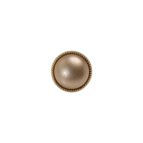 Italian Brown/Gold Shank Back Button - 18L/11.5mm