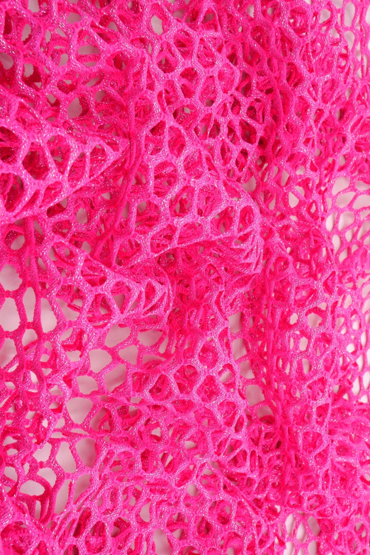 Lurex Fishnet Mesh Stretch Fabric