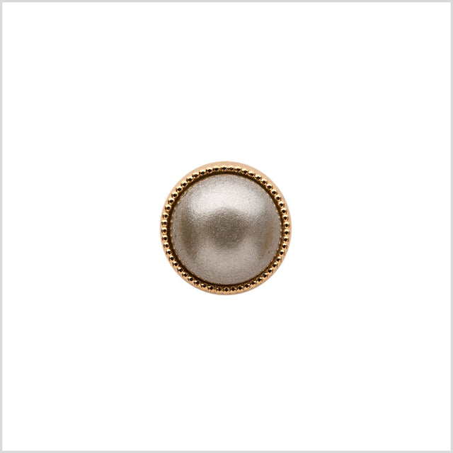 Italian Silver and Gold Shank Back Button - 16L/10mm