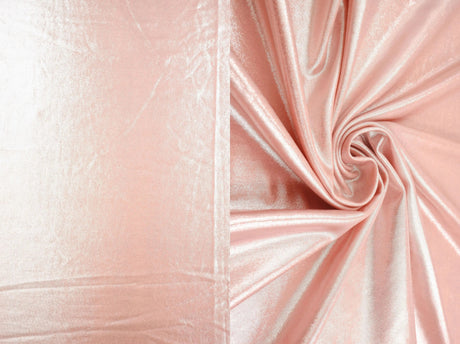 1 Yard Foil Finish FDY Knit Fabric 190 GSM, 58/60'' Wide Polyester Spandex Blend