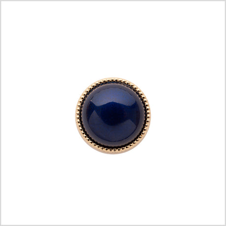 Italian Navy/Gold Shank Back Button - 18L/11.5mm