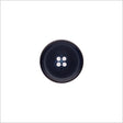 Italian Matte Navy Rimmed 4-Hole Button - 32L/20mm