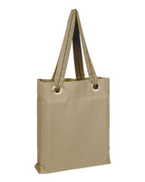 Large Grommet Heavy Canvas Tote Bag