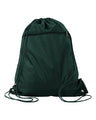 Q-Tees Polyester Cinchpack Drawstring Backpack