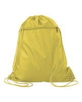 Q-Tees Polyester Cinchpack Drawstring Backpack