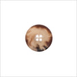 Italian Matte Light Brown Rimmed 4-Hole Button - 32L/20mm