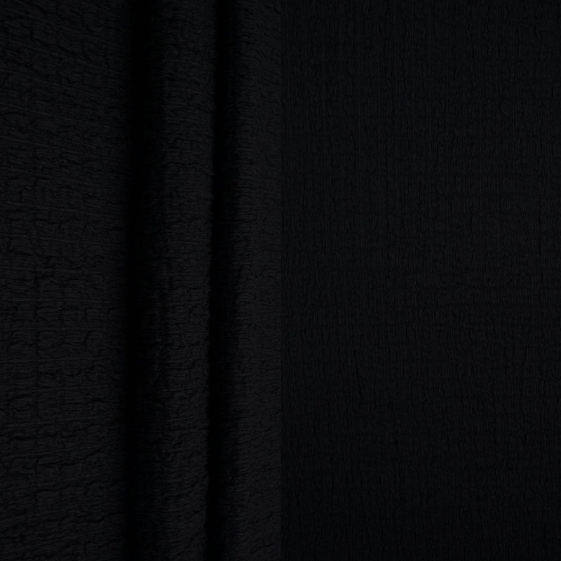 Waffle Crepe Solid Knit Fabric