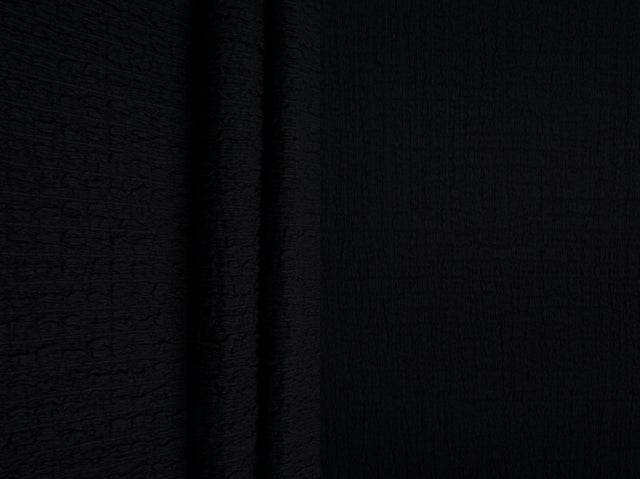 Waffle Crepe Solid Knit Fabric