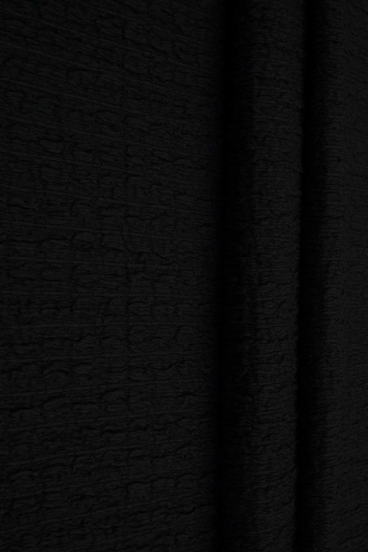 Waffle Crepe Solid Knit Fabric
