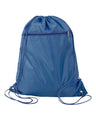 Q-Tees Polyester Cinchpack Drawstring Backpack