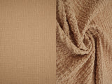 Waffle Crepe Solid Knit Fabric