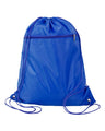 Q-Tees Polyester Cinchpack Drawstring Backpack