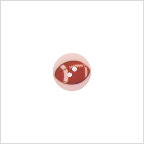 Italian Pink Kids Football Button - 24L/15mm