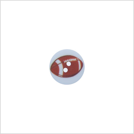 Italian Blue Kids Football Button - 24L/15mm