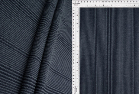 1 Yard Variegated Jacquard Rib Fabric 52/54 Inch Wide Polyester Rayon Spandex Blend