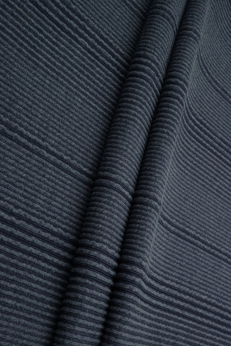 1 Yard Variegated Jacquard Rib Fabric 52/54 Inch Wide Polyester Rayon Spandex Blend