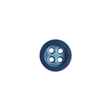 Rimmed Blue 4-Hole Button - 18L/11.5mm